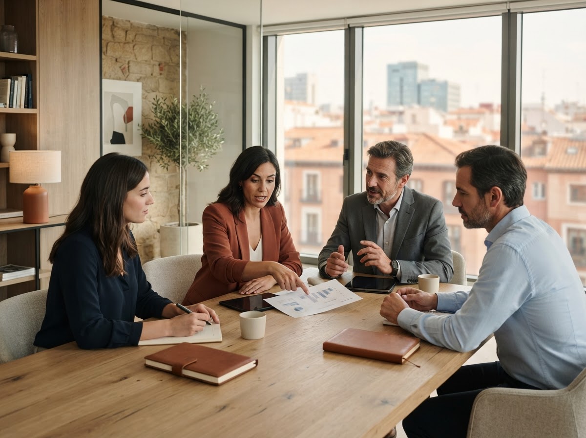 Amplia Medranza equipo analizando modelos de riesgo financiero